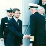 Ambassador Jerzy Koźmiński visiting the NATO base in Norfolk – March 1999