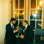 Miles Lerman, Chairman of the Holocaust Memorial Museum and Ambassador Jerzy Koźmiński – the Polish Embassy, Washington, 1995